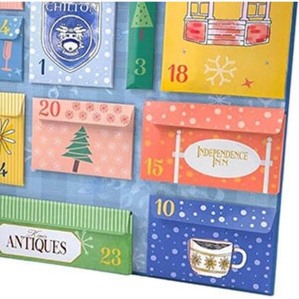 Dpofirs Calendario Avvento in Carta e Tessuto per Natale, Decorazione Festiva Famiglia