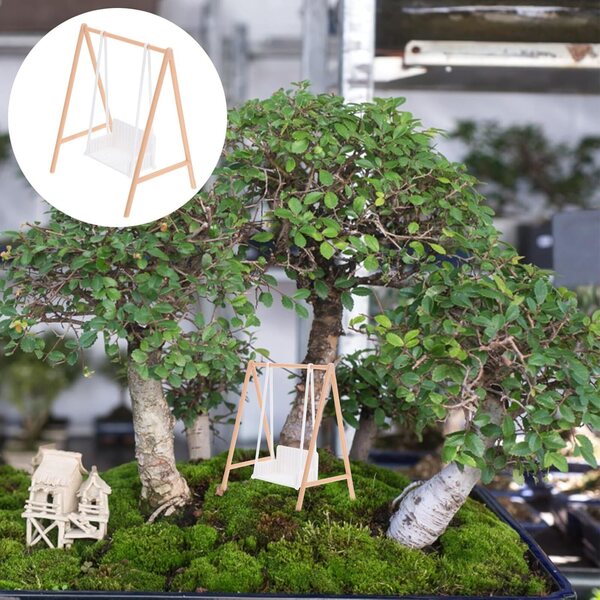 Altalena Miniatura in PLA per Casa delle Bambole, Giardino Decorativo Realistico