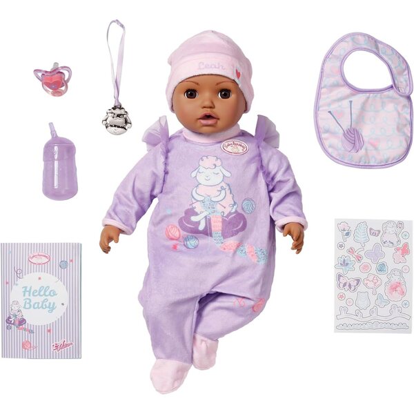 Baby Annabell Active Leah 43 cm – Interaktive Puppe mit realistischen Geräuschen und Bewegungen