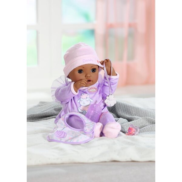 Baby Annabell Active Leah 43 cm – Interaktive Puppe mit realistischen Geräuschen und Bewegungen