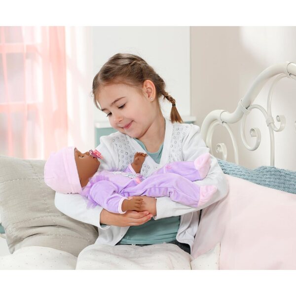 Baby Annabell Active Leah 43 cm – Interaktive Puppe mit realistischen Geräuschen und Bewegungen