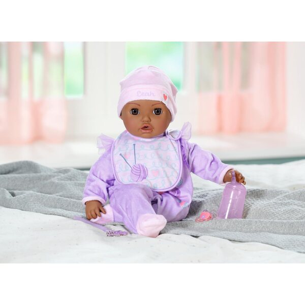 Baby Annabell Active Leah 43 cm – Interaktive Puppe mit realistischen Geräuschen und Bewegungen