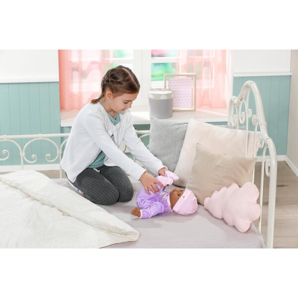 Baby Annabell Active Leah 43 cm – Interaktive Puppe mit realistischen Geräuschen und Bewegungen