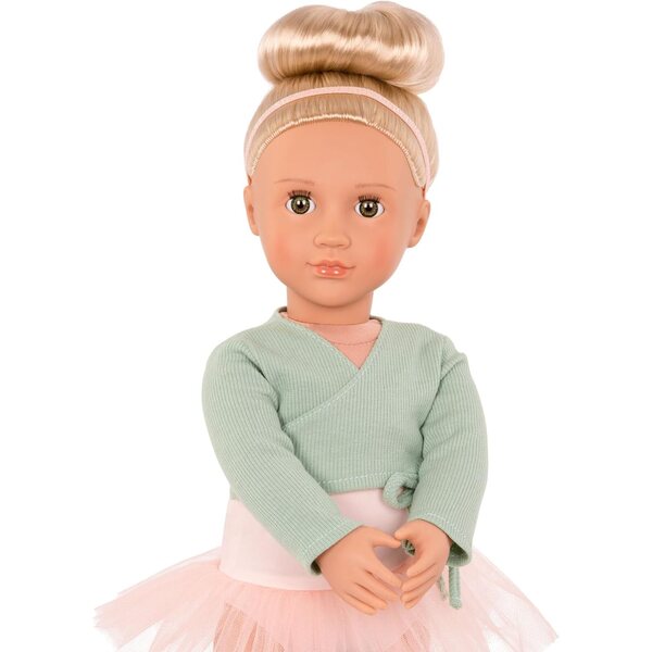 Unsere Generation Viola, 46 cm große Ballerina-Puppe mit grünen Augen und blonden Haaren