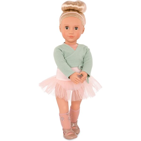 Unsere Generation Viola, 46 cm große Ballerina-Puppe mit grünen Augen und blonden Haaren