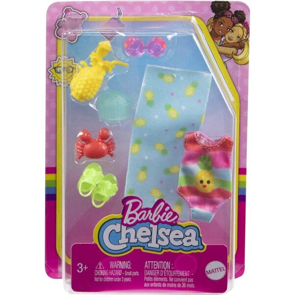 Barbie Chelsea Pack Accessori Tema Spiaggia con Telo e Accessori Originali