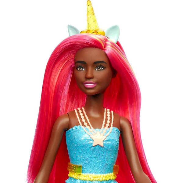 Barbie Dreamtopia Licorne-Puppen mit Regenbogenhaar und Fantasy-Accessoires