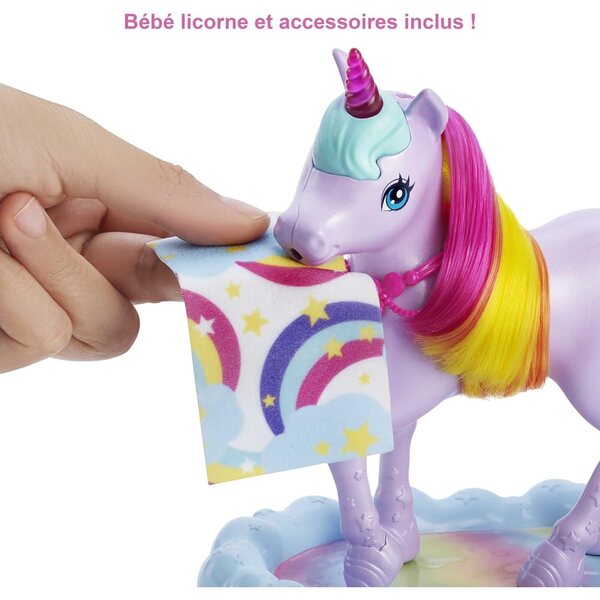 Barbie Dreamtopia Cofanetto Principessa con Licorne e Accessori Magici per Bambini 3+