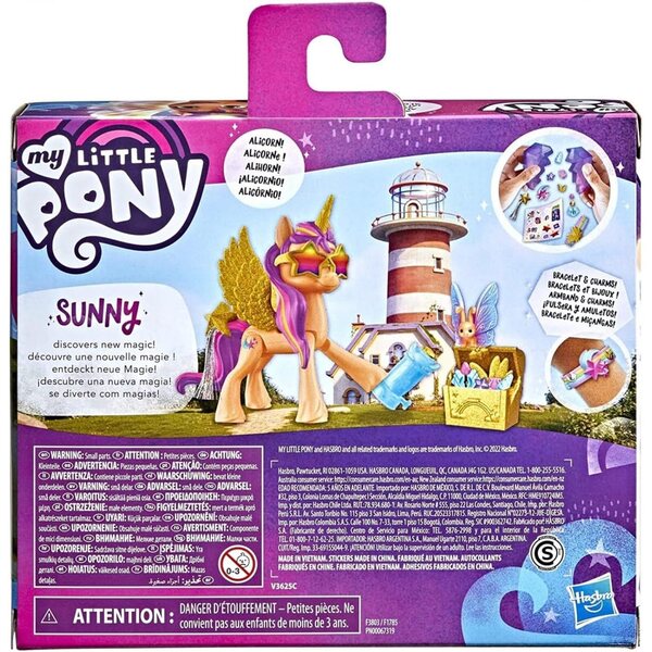 My Little Pony Sunny Starscout Alihorn 7,5 cm mit Überraschungen und Freundesarmband