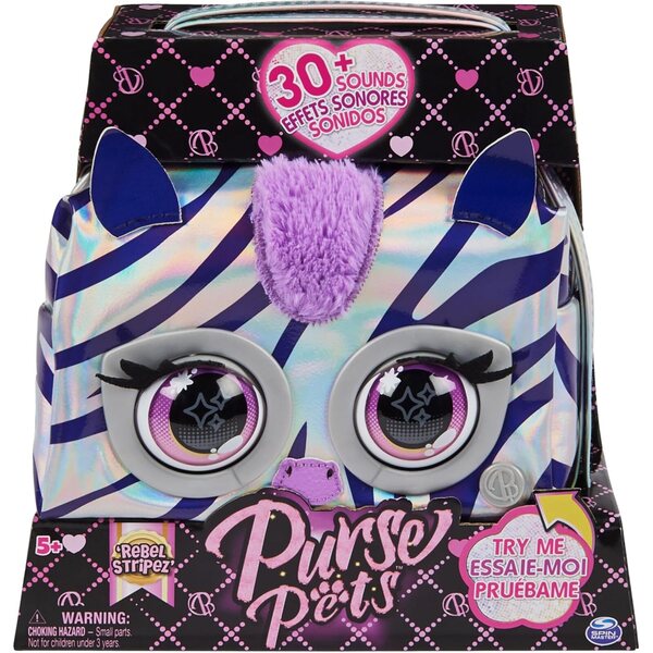 Borsa Pets Metallic Magic - Borsa interattiva Bulldog francese o Zebra 5+