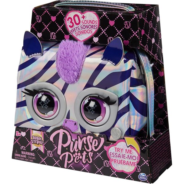 Borsa Pets Metallic Magic - Borsa interattiva Bulldog francese o Zebra 5+