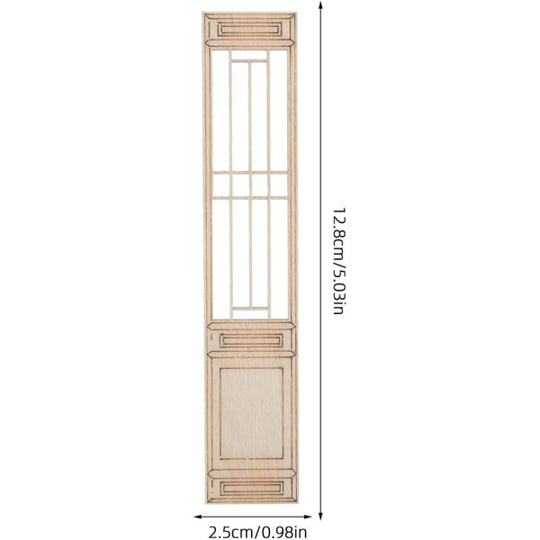 KOMBIUDA 20 Mini Paraventi in Legno Intagliato per Casa delle Bambole e Modellismo