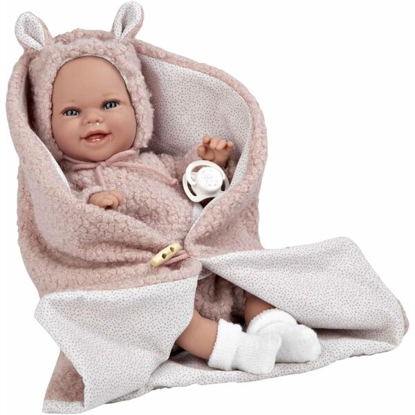 Elegance Arias Baby 35 cm Puppe mit Zubehör und passender Decke