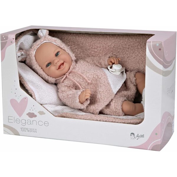 Elegance Arias Baby 35 cm Puppe mit Zubehör und passender Decke