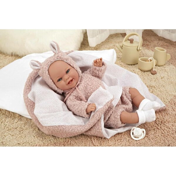 Elegance Arias Baby 35 cm Puppe mit Zubehör und passender Decke