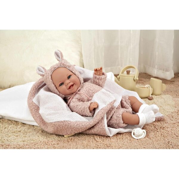 Elegance Arias Baby 35 cm Puppe mit Zubehör und passender Decke