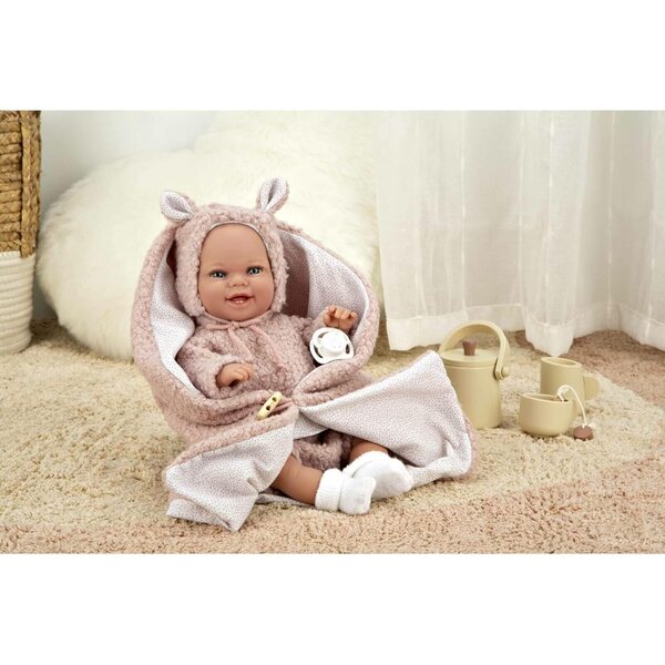 Elegance Arias Baby 35 cm Puppe mit Zubehör und passender Decke
