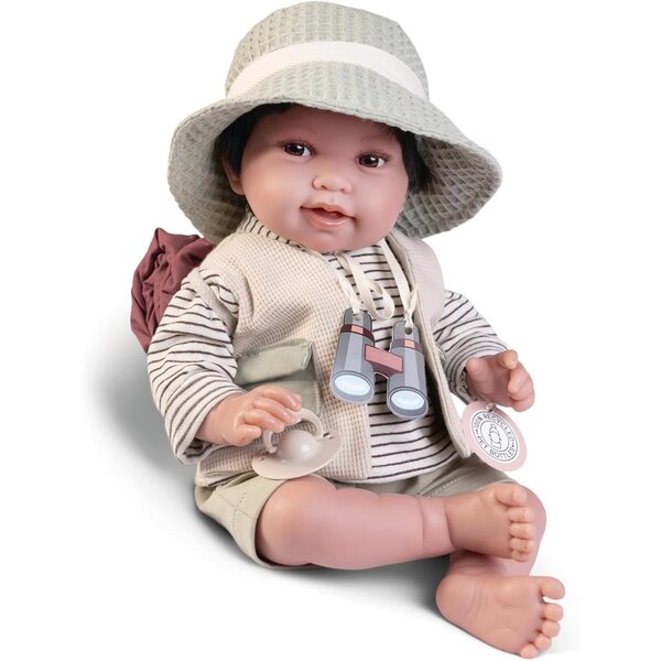 Antonio Juan Pipo Explorer Neugeborenenpuppe 42 cm mit Zubehör – Edition 2024