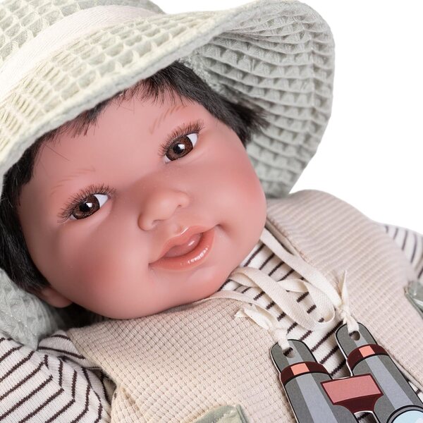 Antonio Juan Pipo Explorer Neugeborenenpuppe 42 cm mit Zubehör – Edition 2024