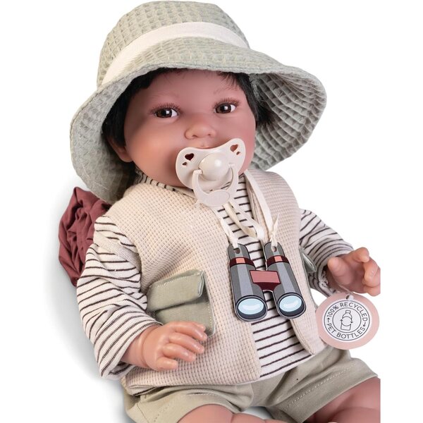 Antonio Juan Pipo Explorer Neugeborenenpuppe 42 cm mit Zubehör – Edition 2024