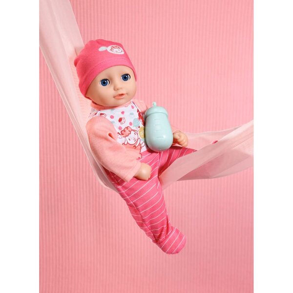 Baby Annabell My First 30 cm – Kuschelpuppe mit Strampler, Mütze und Flasche, für Kinder ab 1 Jahr