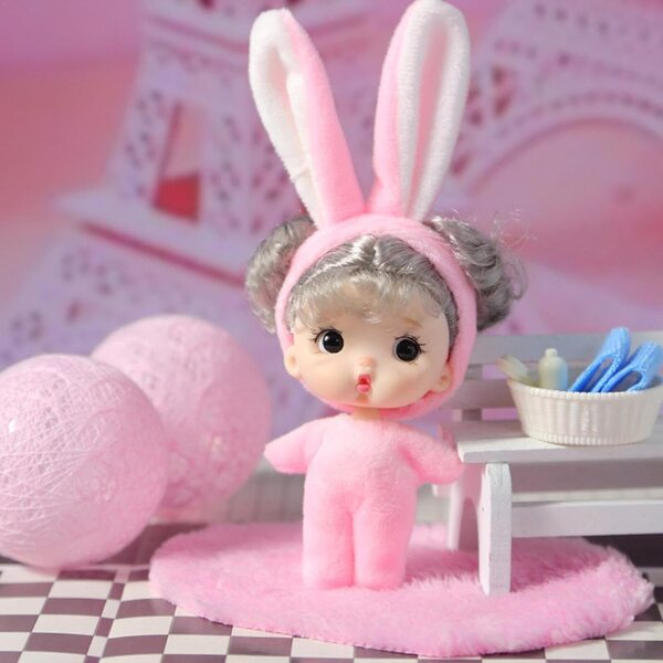 Yusheng Piccola bambole Reborn Realistica in PVC e Peluche - Giocattolo Leggero e Portatile
