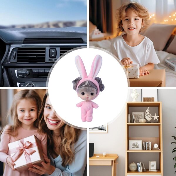 Yusheng Piccola bambole Reborn Realistica in PVC e Peluche - Giocattolo Leggero e Portatile