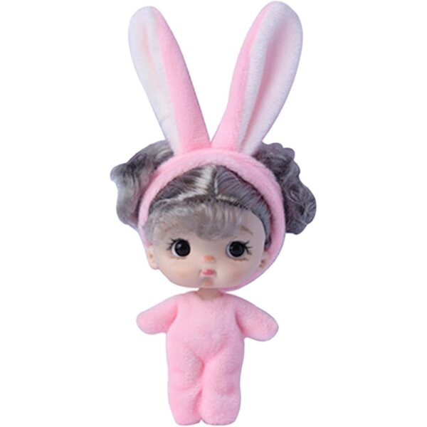 Yusheng Piccola bambole Reborn Realistica in PVC e Peluche - Giocattolo Leggero e Portatile
