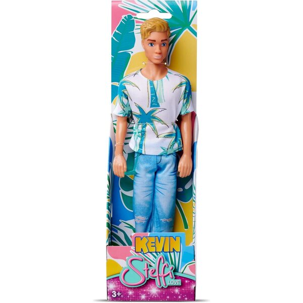 Pupazzo Steffi Love Kevin 30 cm con Jeans, Top Palmier e Occhiali da Sole, 3+ anni