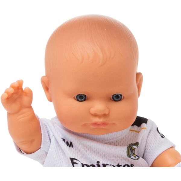Miniland Real Madrid Puppe 21 cm | Offizielle bewegliche Figur des weißen Teams