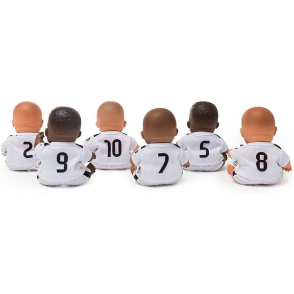 Miniland Real Madrid Puppe 21 cm | Offizielle bewegliche Figur des weißen Teams