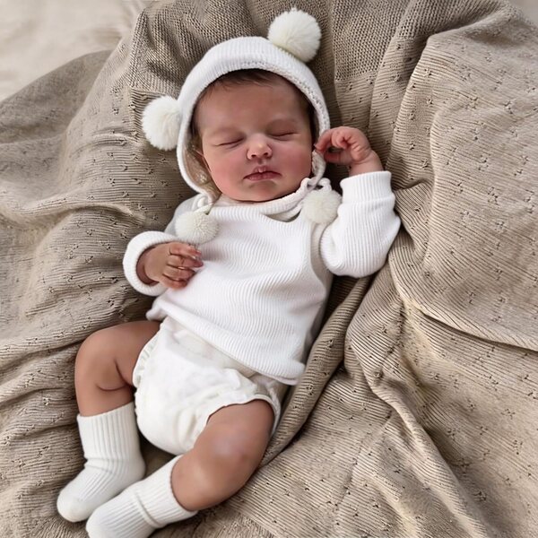 Ganzkörper-Silikon-Reborn-Babypuppe, 50 cm, realistisch, mit komplettem Zubehör