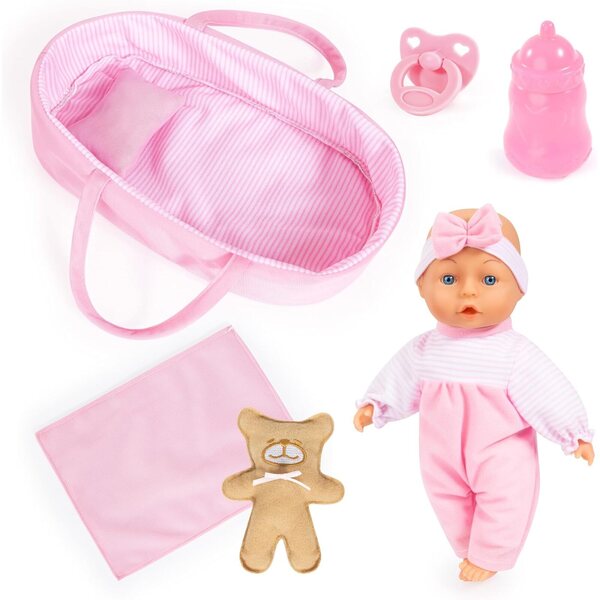 Bayer Design Babypuppen 28 cm mit weichem Körper und komplettem Zubehör