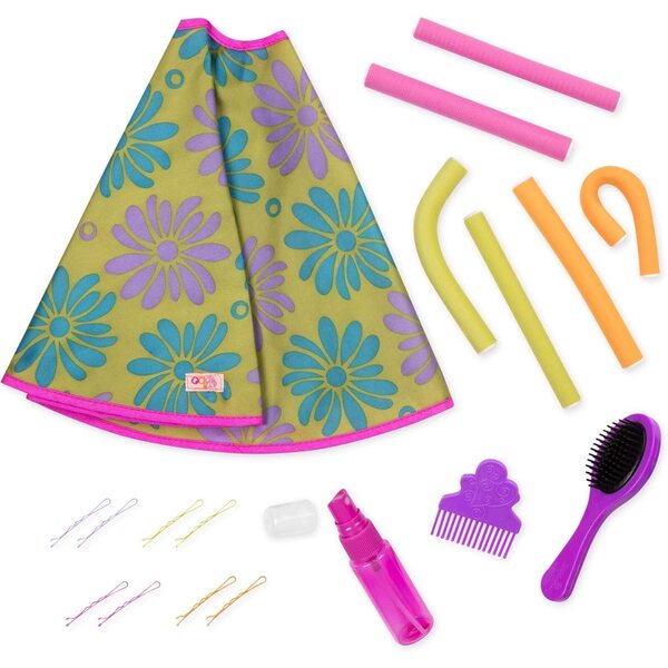 Our Generation Haarzubehör-Set für 46-cm-Puppen – Komplettes 14-teiliges Friseurset