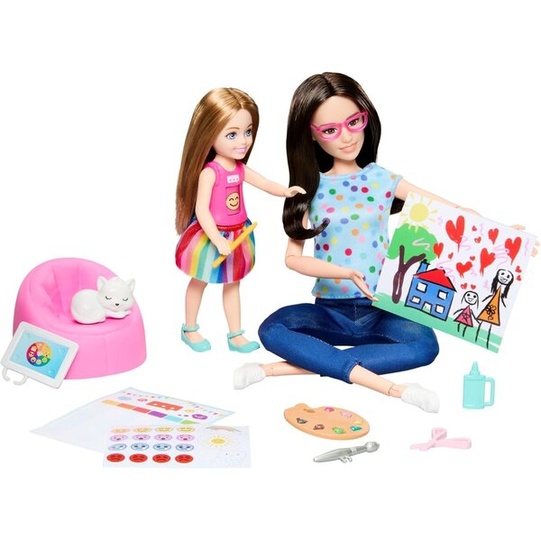 Barbie Art-terapeuta con bambole accessori per gioco emozionale e creativo dai 3 anni