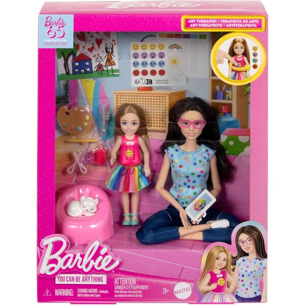 Barbie Art-terapeuta con bambole accessori per gioco emozionale e creativo dai 3 anni