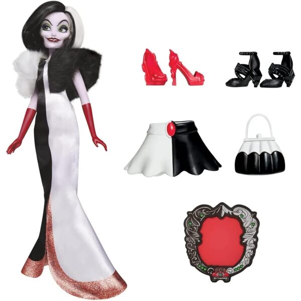 Disney Princess Schurken Cruella – Puppe 28 cm böser Charakter Hasbro