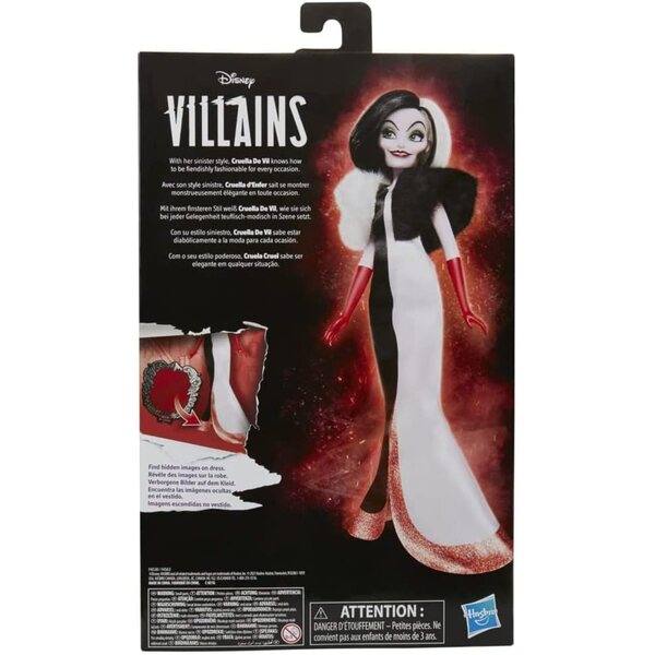 Disney Princess Schurken Cruella – Puppe 28 cm böser Charakter Hasbro