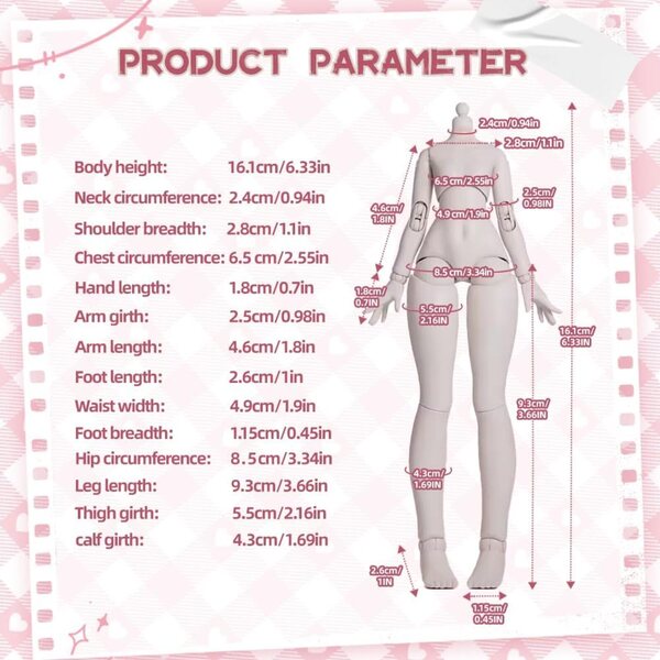Sugar Girls-Serie 1/8: Komplettset 6 BJD-Figuren + Hidden Collector's Edition