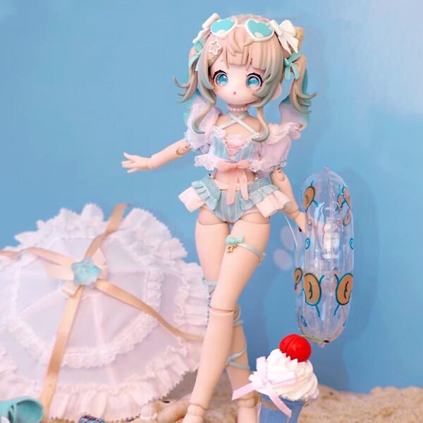 Sugar Girls-Serie 1/8: Komplettset 6 BJD-Figuren + Hidden Collector's Edition