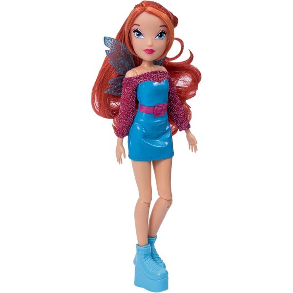 Bizak Winx Feenpuppe 24 cm mit 7 Gelenken und abnehmbaren Flügeln