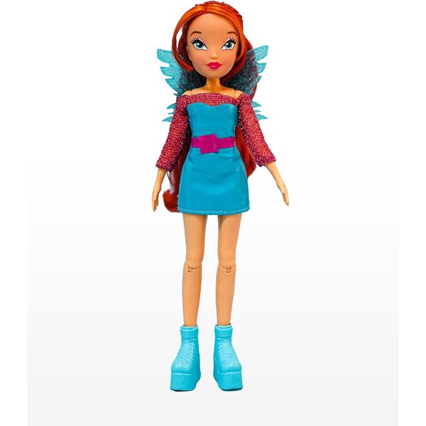 Bizak Winx Feenpuppe 24 cm mit 7 Gelenken und abnehmbaren Flügeln