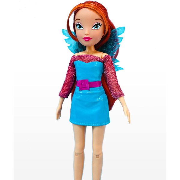 Bizak Winx Feenpuppe 24 cm mit 7 Gelenken und abnehmbaren Flügeln