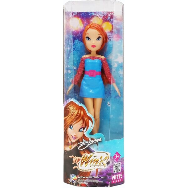 Bizak Winx Feenpuppe 24 cm mit 7 Gelenken und abnehmbaren Flügeln