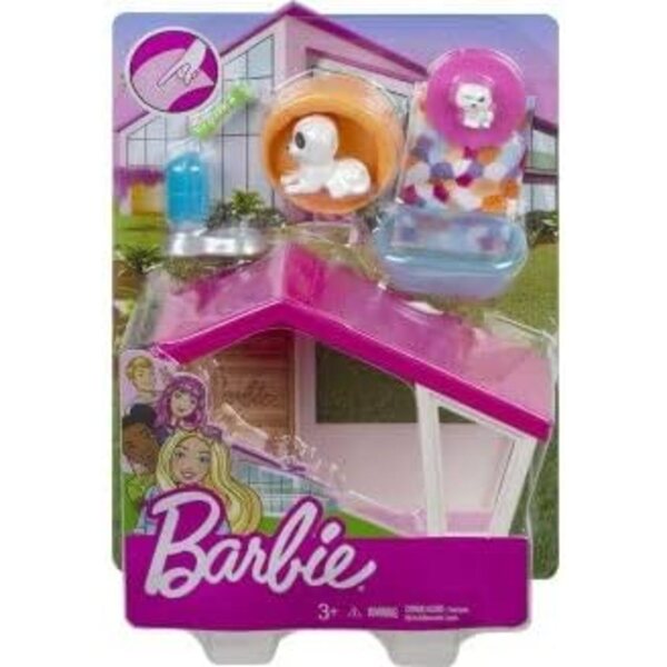 Cofanetto Niche per Barbie con 2 Cani e 5 Accessori - Set Mobilier Realistico