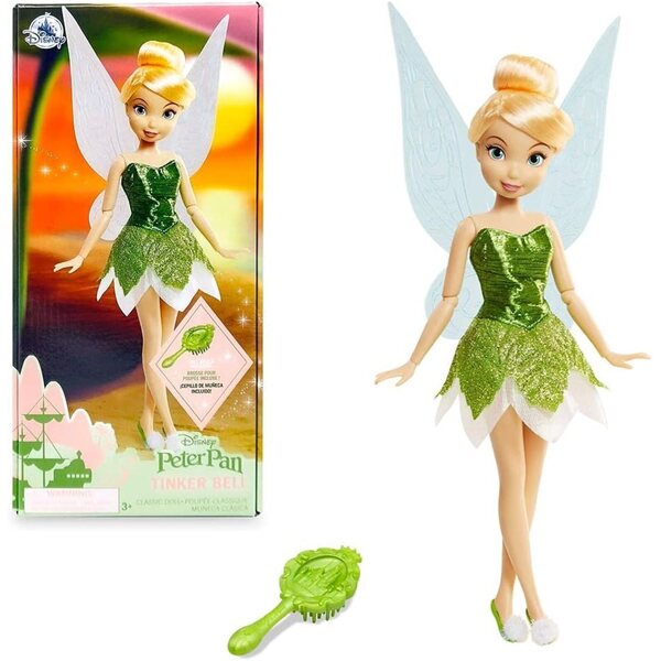 Disney Store: Tinkerbell Fairy, klassische Puppe, 25 cm – Original Peter Pan