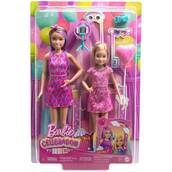 Barbie Celebration-Set: 2 Skipper- und Stacie-Puppen für kreative und lustige Spiele