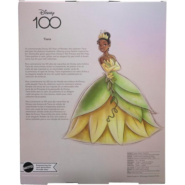 Disney Princess Tiana – Offizielle Puppe mit Ständer im Lieferumfang enthalten