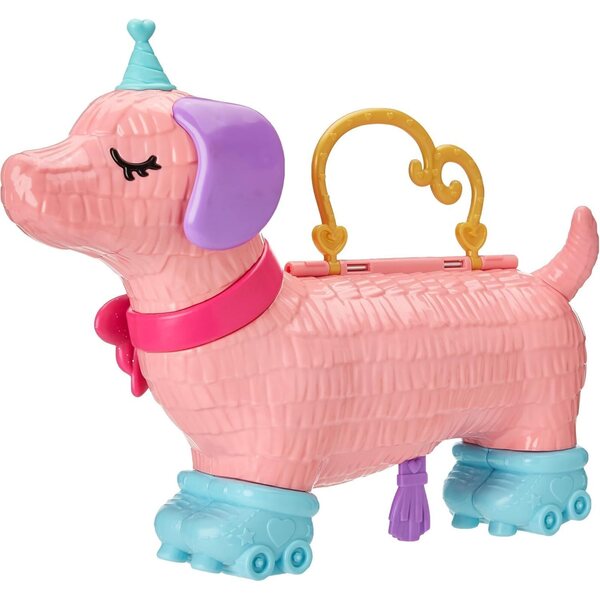 Polly Pocket Puppy Party: kompaktes Hundeparty-Spiel für Kinder ab 4 Jahren