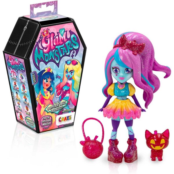 Craze Glam MONSTARS – bewegliche Gothic-Puppe mit einzigartigem Outfit und Accessoires